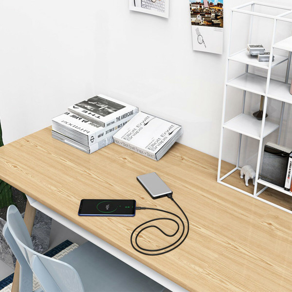 Кабель BOROFONE BX30 USB to Type-C, 3A, 1m, silicone, TPE connectors, Чорний