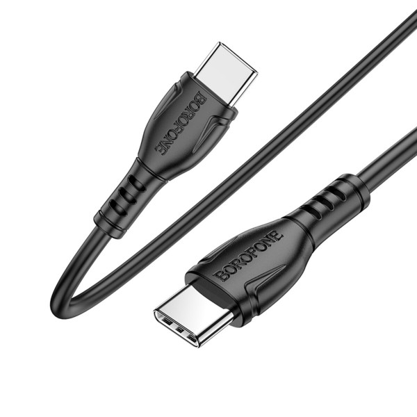 Кабель BOROFONE BX51 Triumph 60W charging data cable Type-C to Type-C Чорний