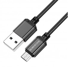 Кабель BOROFONE BX87 Sharp charging data cable for Micro Чорний