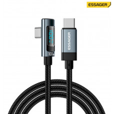 Кабель ESSAGER HCA0G-P Type-C to Type-C 100W 2m grey