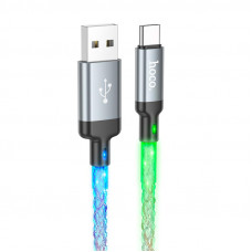 Кабель HOCO U112 Shine charging data cable for Type-C Gray (6931474788818)