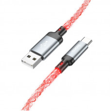 Кабель HOCO U112 Shine charging data cable for Type-C Gray (6931474788818)