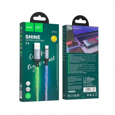 Кабель HOCO U112 Shine charging data cable for Type-C Gray (6931474788818)