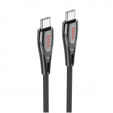 Кабель HOCO U133 Monte 60W charging data cable Type-C to Type-C Black (6942007618311)