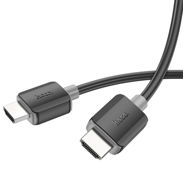 Кабель HOCO US08 HDTV 2.0 male-to-male 4K HD data cable(L=1M) Чорний