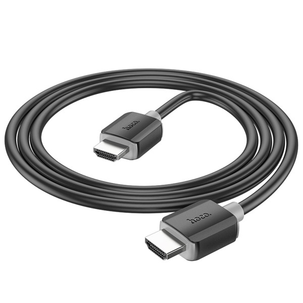Кабель HOCO US08 HDTV 2.0 male-to-male 4K HD data cable(L=1M) Чорний