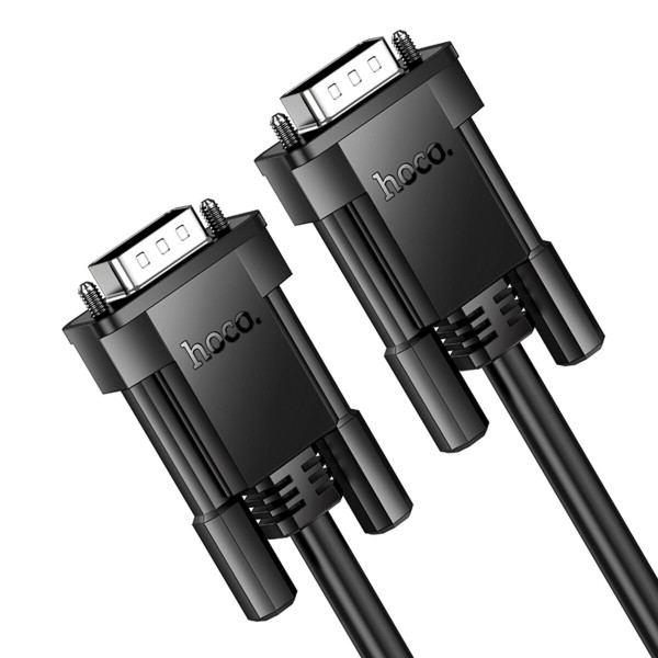 Кабель HOCO US11 VGA male to VGA male HD data cable(L=2M) Black