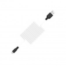 Кабель HOCO X21 USB to Micro 2A, 1m, silicone, TPE connectors, Чорний+Білий