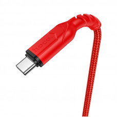 Кабель HOCO X59 USB to Type-C 3A, 1m, nylon, TPE connectors, Red (6931474744937)