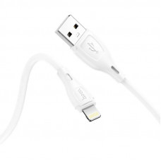 Кабель HOCO X61 Ultimate silicone charging data cable for iP White (6931474747815)