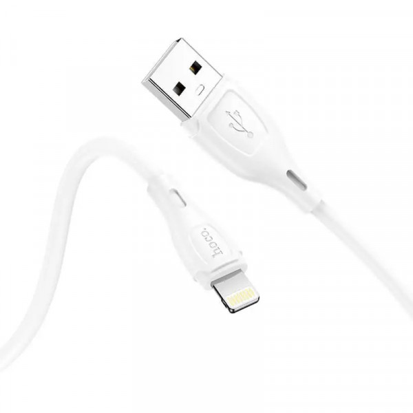 Кабель HOCO X61 Ultimate silicone charging data cable for iP White (6931474747815)