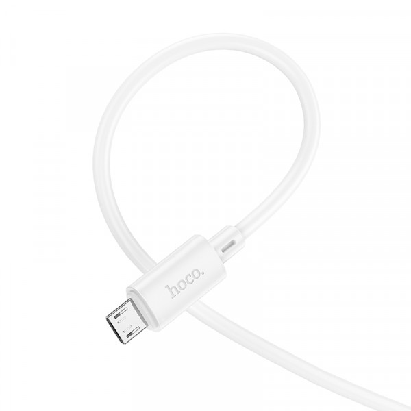 Кабель HOCO X88 Gratified charging data cable for Micro White (6931474783332)