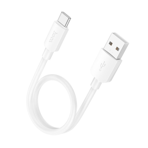 Кабель HOCO X96 Hyper 27W charging data cable Type-C (L=0.25M) White