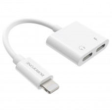 Кабель-перехiдник BOROFONE BV11 Dual Lightning digital audio converter