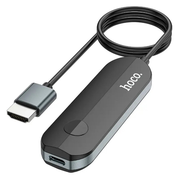 Кабель-перехiдник HOCO UA23 Flowing wireless display adapter(iP version) Чорний