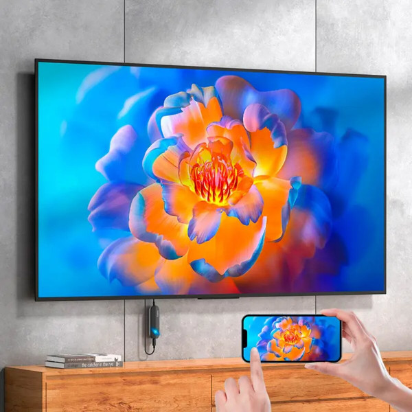 Кабель-перехiдник HOCO UA23 Flowing wireless display adapter(iP version) Чорний