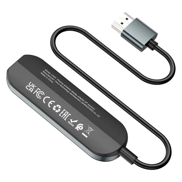Кабель-перехiдник HOCO UA23 Flowing wireless display adapter(iP version) Чорний