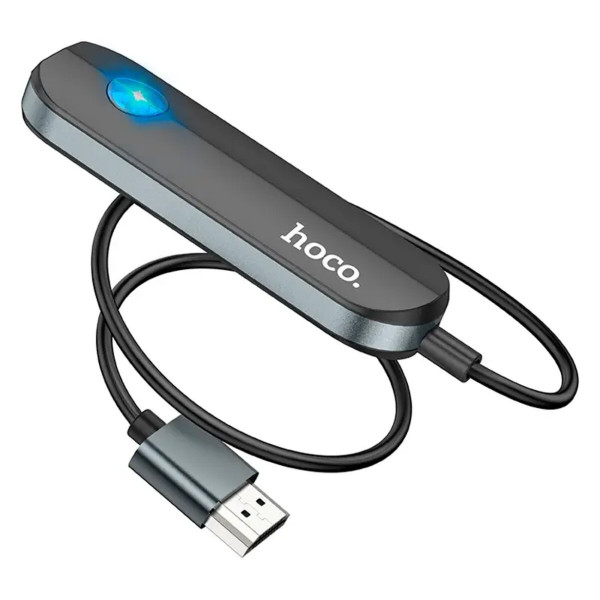 Кабель-перехiдник HOCO UA23 Flowing wireless display adapter(iP version) Чорний