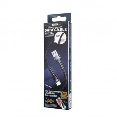 Кабель REMAX Jany Series Aluminum Alloy Braided 2.4A data cable RC-124m/i/a Type-C-Black (6972174152851)