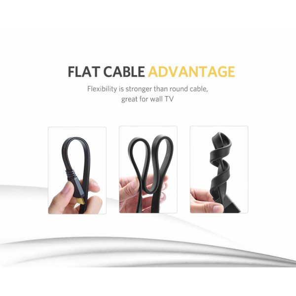 Кабель UGREEN ED015 HDMI Flat Cable 3m (UGR-50820)