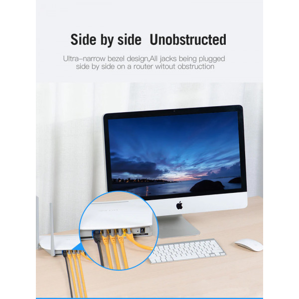 Кабель Vention Cat.6A SFTP Patch Cable 1M Жовтий