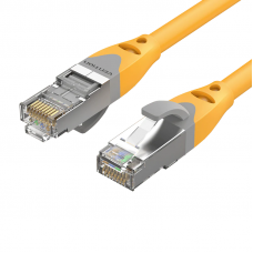 Кабель Vention Cat.6A SFTP Patch Cable 1M Жовтий