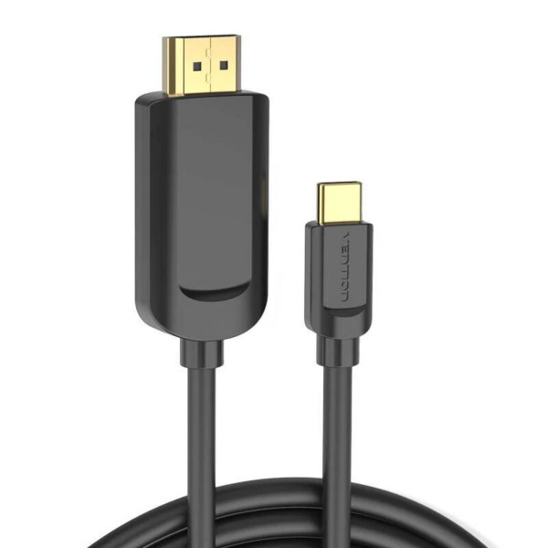 Кабель Vention Type-C to HDMI 4K 30Hz Cable 1.5M Чорний (CGUBG)