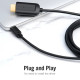 Кабель Vention Type-C to HDMI 4K 30Hz Cable 1M Black (CGUBF) (CGUBF)