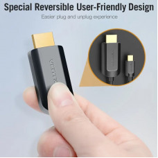 Кабель Vention Type-C to HDMI 4K 30Hz Cable 1M Black (CGUBF) (CGUBF)