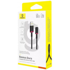 Кабель Baseus Dura Series Fast Charging Cable USB to Type-C 60W 2m Red+Black (P10377802U01-03)