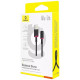 Кабель Baseus Dura Series Fast Charging Cable USB to Type-C 60W 2m Red+Black (P10377802U01-03)