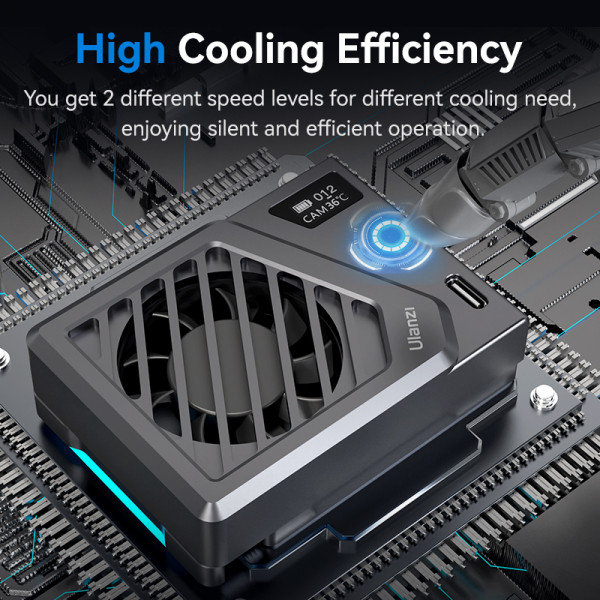 Кулер охолодження камери Ulanzi Ulanzi CA25 Camera Cooling Fan For Sony / Canon / FUJIFILM Black (C072GBB3)