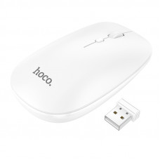 Маніпулятор миша HOCO GM15 Art dual-mode business wireless mouse White