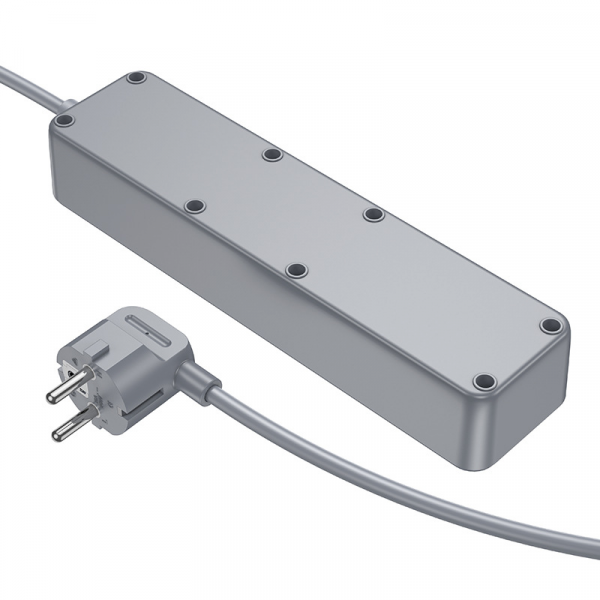 Мережевий подовжувач BOROFONE BAC8 Power 3-position socket(1C3A)(EU/GER)(L=3M) Black (6941991116643)