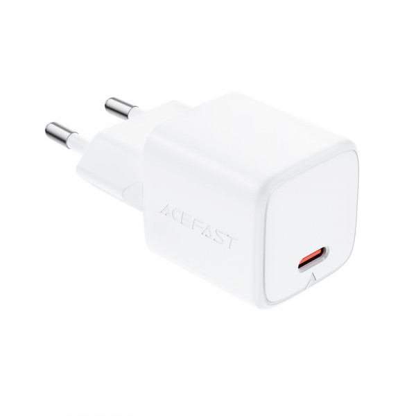 Мережевий зарядний пристрій ACEFAST A118 PD30W mini GaN USB-C fast charger (6974316285366)