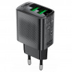 Мережевий зарядний пристрій ACEFAST A86 12W (USB-A+USB-A) dual port charger Black (6974316283270)