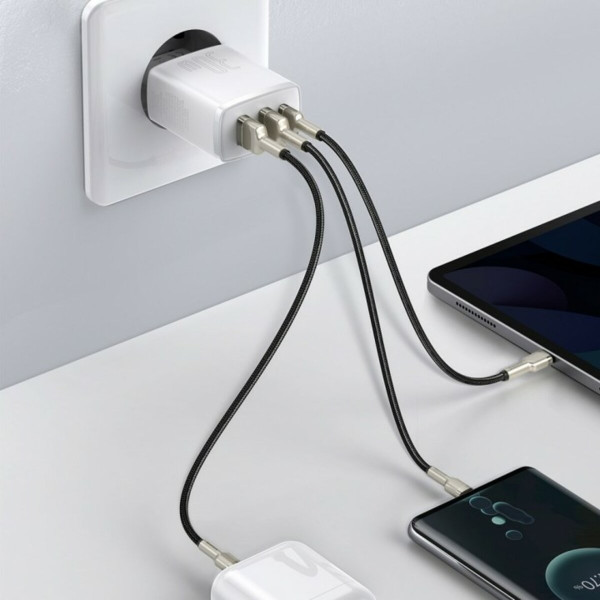 Мережевий зарядний пристрій Baseus Compact Quick Charger 2U+C 30W EU Білий