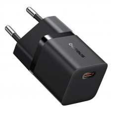 Мережевий зарядний пристрій Baseus GaN5 Fast Charger (mini) 1C 25W EU Cluster Black (P10110909113-00)