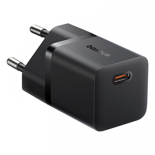 Мережевий зарядний пристрій Baseus GaN5 Fast Charger (mini) 1C 25W EU Cluster Black (P10110909113-00)