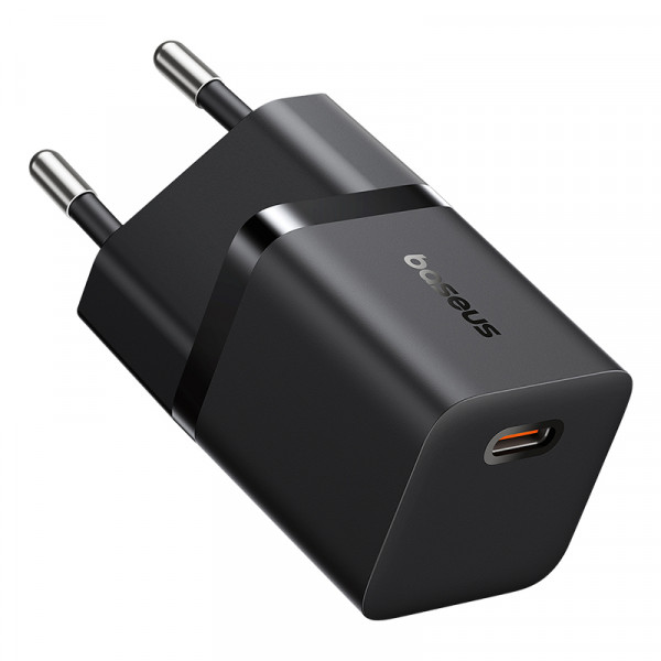 Мережевий зарядний пристрій Baseus GaN5 Fast Charger (mini) 1C 25W EU Cluster Black (P10110909113-00)