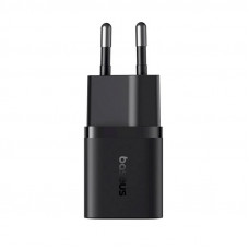 Мережевий зарядний пристрій Baseus GaN5 Fast Charger (mini) 1C 25W EU Cluster Black (with: Baseus Dynamic 3 Series Fast Charging Data Cable Type-C t
