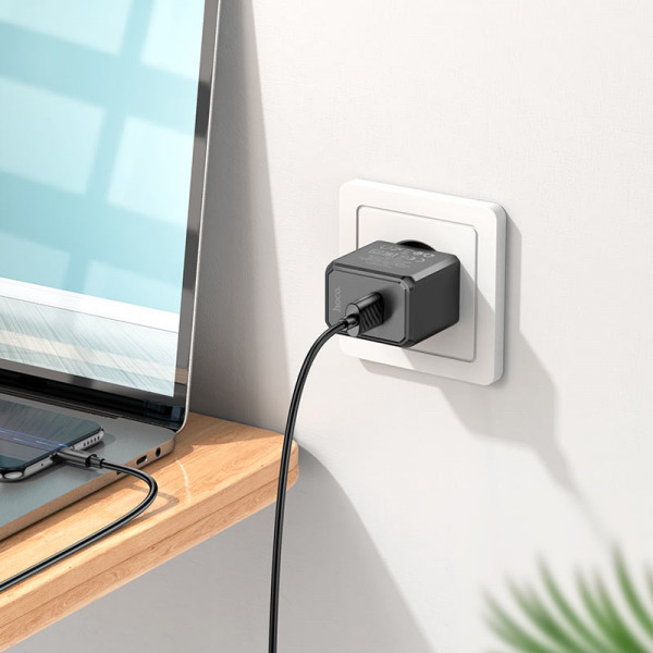 Мережевий зарядний пристрій HOCO CS11A Ocean single port charger Black (6942007603546)