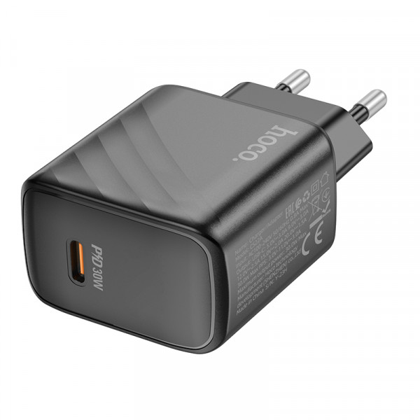 Мережевий зарядний пристрій HOCO CS22A Value single port PD30W charger Чорний