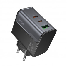 Мережевий зарядний пристрій HOCO CS75A Star Speed PD70W(2C1A) charger midnight black (6942007653862)
