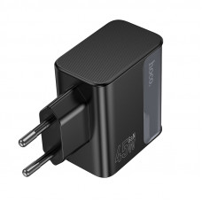 Мережевий зарядний пристрій HOCO CS75A Star Speed PD70W(2C1A) charger midnight black (6942007653862)