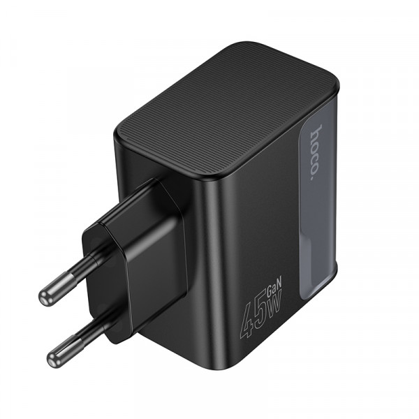 Мережевий зарядний пристрій HOCO CS75A Star Speed PD70W(2C1A) charger midnight black (6942007653862)