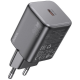 Мережевий зарядний пристрій HOCO N40 Mighty single port PD20W charger Чорний