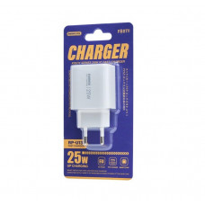 Мережевий зарядний пристрій REMAX Kiddy Series 25W 1C Fast Charger RP-U137 White (6954851212676)