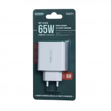 Мережевий зарядний пристрій REMAX Kiddy Series 65W A+C Fast Charger RP-U125 EU-White (6954851209454)