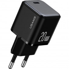 Мережевий зарядний пристрій Usams US-CC183 PD20W Single Port Fast Charger (EU)-X-ron Series Чорний